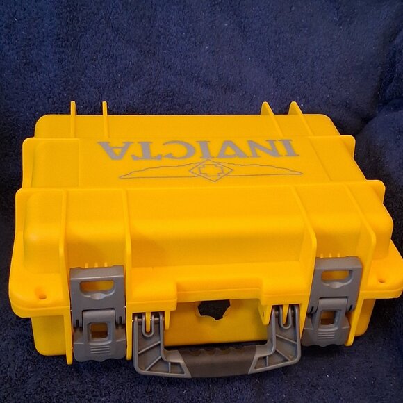 Invicta Waterproof Impact Resistant Hard Shell 8 Slot Diver Watch Case in Yellow - Picture 2 of 8